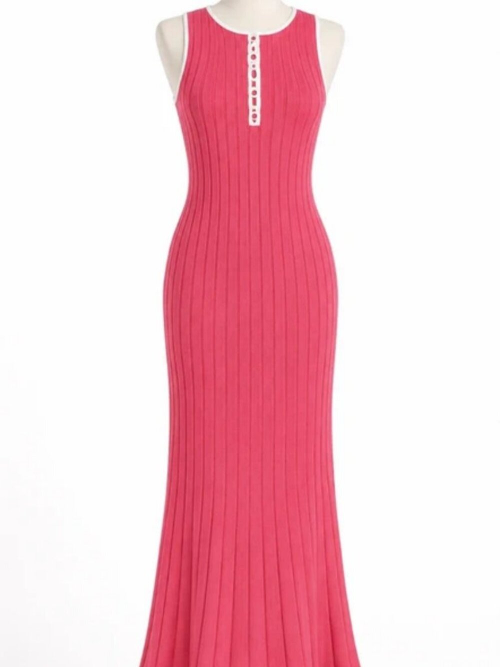 Long maxi ribbed dress